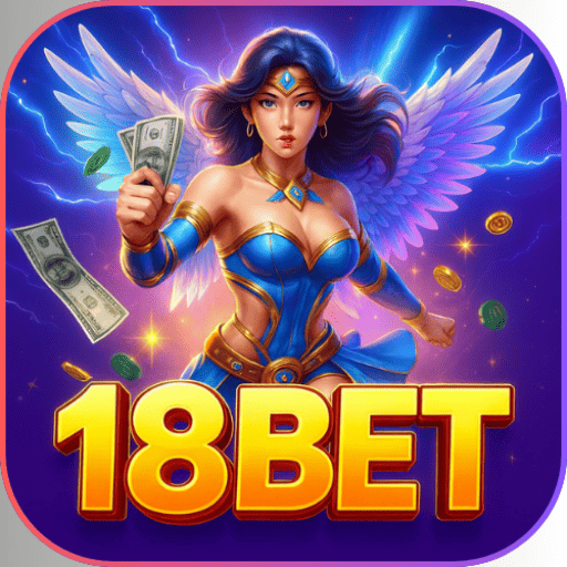 Imagem promocional da 18BET mostrando a plataforma e suas vantagens
